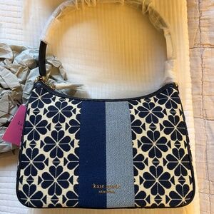 NWTs Kate Spade Shoulder Bag, One Size, Blue and White